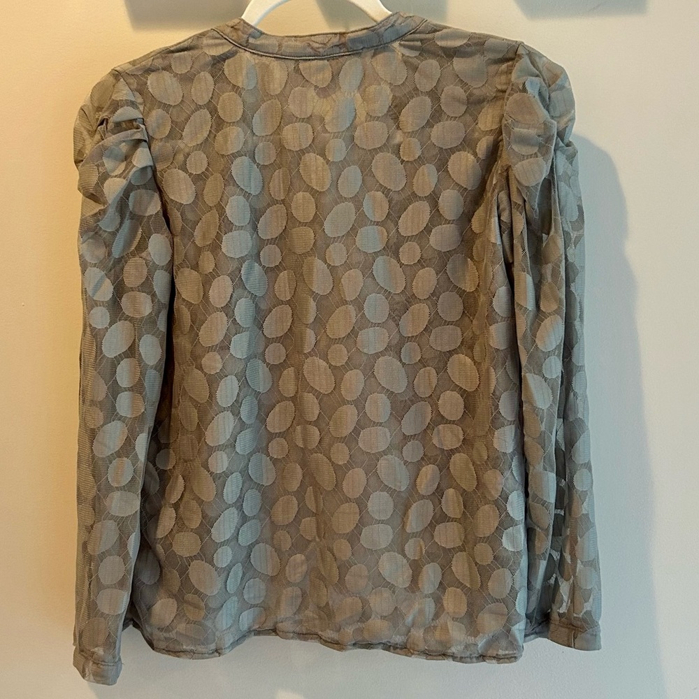 Chic Gray Ruffled Blazer Jacket - image 2